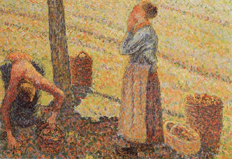 Camille Pissarro Detail of Pick  Apples